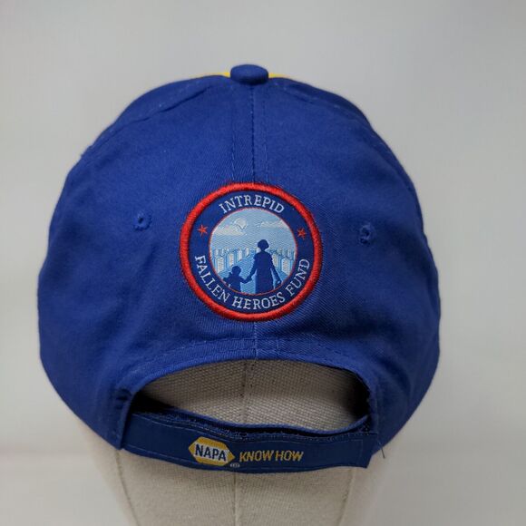 NAPA Racing Strapback Hat Blue Yellow Ron Capps #28 Chase Elliot OSFM - Picture 5 of 8